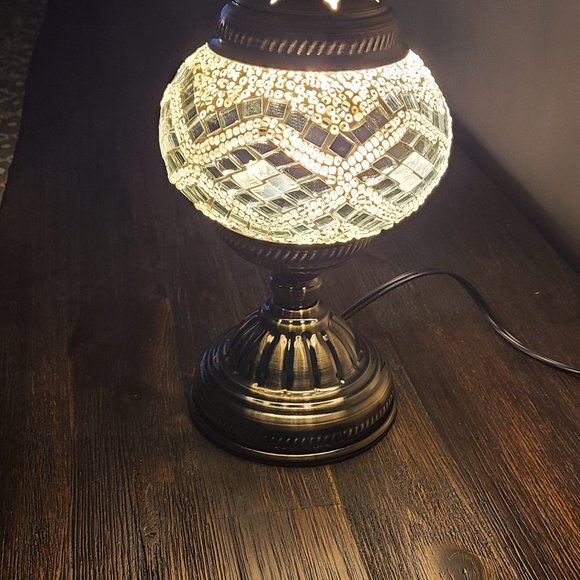 Home Made Mosiac Table Lamps (2) - HMMGL2 - Picture 3 of 7